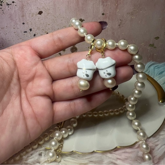 🎎 Handmade LUCKY CAT Maneki-Neko Earrings🎎 - Picture 6 of 10